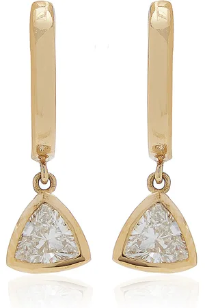 VRAI 14K White Gold Lab-Grown Diamond Huggie Earrings