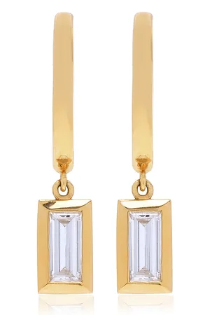 VRAI 14K Gold Lab-Grown Diamond Huggie Earrings