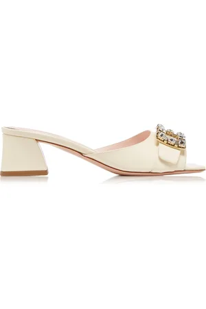 Roger Vivier Bikiviv Buckle-Embellished Patent Leather Mules