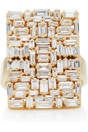 Suzanne Kalan White Diamond Baguette Ring