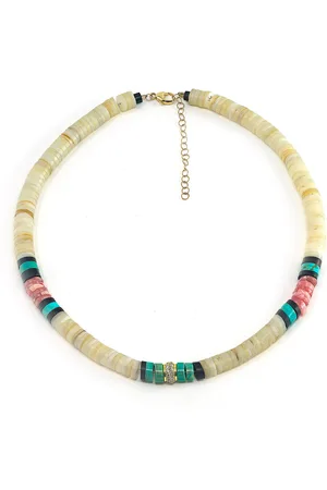 JENNA BLAKE Beaded 18K Yellow Gold Diamond Necklace