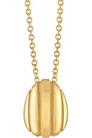 Pamela Zamore Eos Small Egg 18K Yellow Necklace