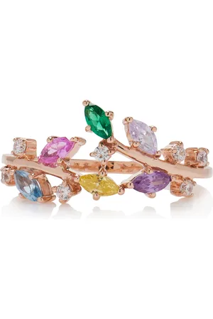 Anabela Chan Rainbow Ivy 18K Yellow Gold Vermeil -Gem Ring