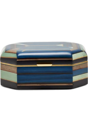 Silvia Furmanovich Small Marquetry Wood Jewelry Box