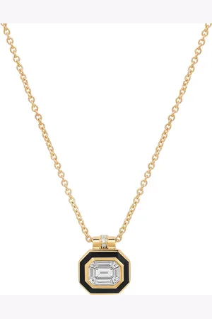 State Property Cabot Minor 18K Yellow Gold; Diamond And Enamel Necklace