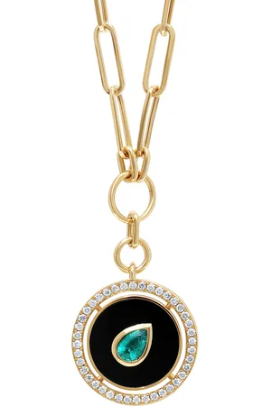 State Property Aebi Enchantress 18K Yellow Gold Emerald Necklace