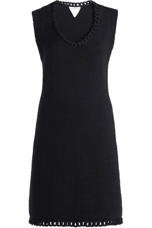 Bottega Veneta Chain-Detailed Wool Knit Mini Dress
