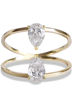 Kat Kim Pear Duét 18K Yellow Diamond Ring