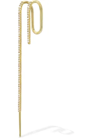 Kat Kim Mono Pavé 18K Yellow Diamond Pin Single Earring