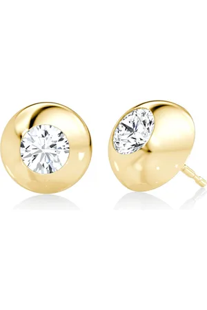 VRAI Petra & Meehan 14K Yellow Lab-Grown Diamond Stud Earrings