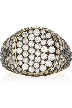 Sylva & Cie 18K Yellow Gold White Diamond Ring