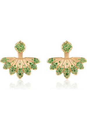 Nada 18k Yellow Lotus Luck Small Earrings