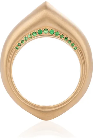 Nada 18k Yellow The Arch Luck Stripe Big Ring