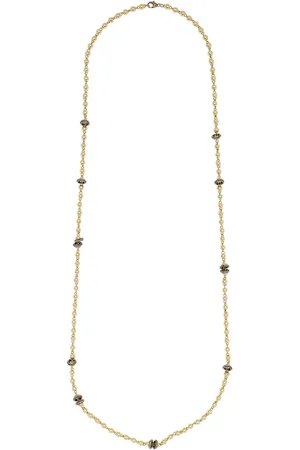 Sylva & Cie 18K Gold Sterling Silver Diamond Necklace