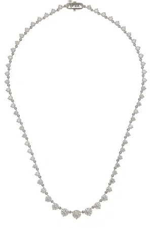 VRAI 14K Gold Diamond Tennis Necklace