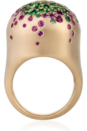 Nada 18k Yellow Cocoon Bougainvillea Small Ring