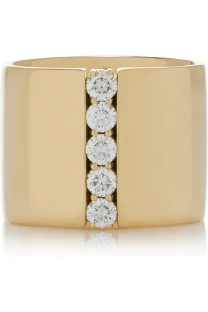 Melissa Kaye 18k Yellow Honey Cigar Band Ring