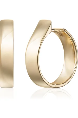 Melissa Kaye Honey Medium 18k Yellow Hoop Earrings