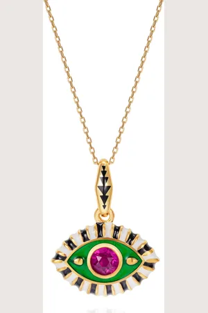 Nevernot 14K Gold Life In Color Pendant