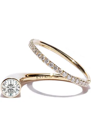 Kat Kim 18K Grande Crescendo Flare Diamond Ring