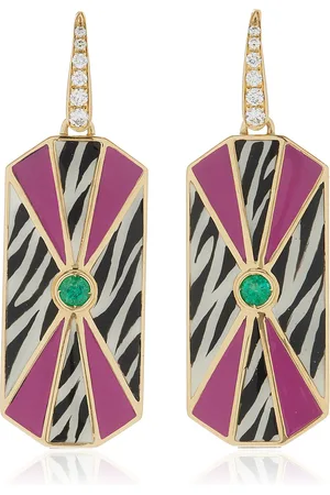 FRANCESCA VILLA Close Encounters 18K Yellow Multi-Stone Earrings