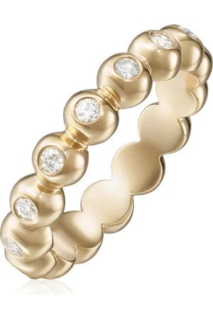 Melissa Kaye Audrey Small 18K Yellow Diamond Eternity Ring