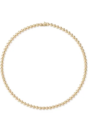Melissa Kaye Audrey Small 18K Yellow Tennis Necklace