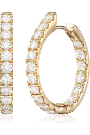 Melissa Kaye Clara Medium 18K Yellow Diamond Earrings