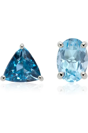 Sauer 18k White Gold Love Wins Stud Earrings