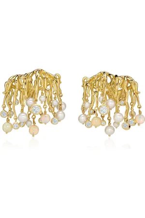Sauer 18k Yellow Mycelium Earrings