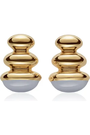 Sauer 18k Yellow Constantin Earring with Chalcedony