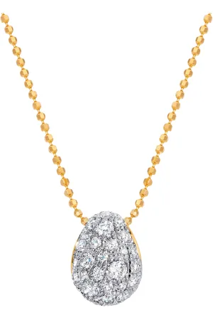 Graziela 18K Gold Diamond Bahia Pendant Necklace