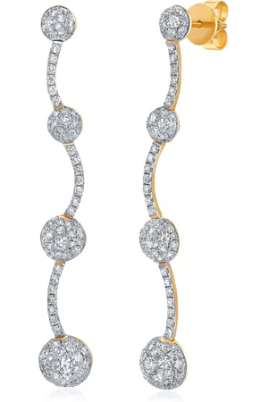 Graziela 18K Gold Diamond Bahia Earrings