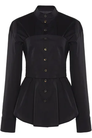 A.W.A.K.E. MODE Stretch-Cotton Corset Shirt