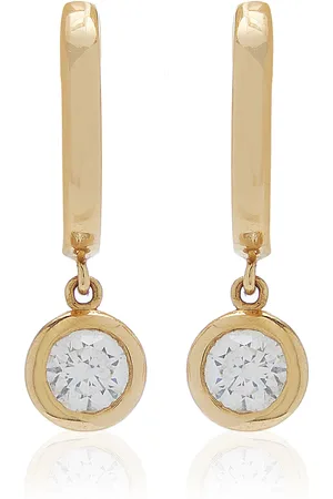 VRAI 14K Yellow Lab-Grown Diamond Huggie Earrings