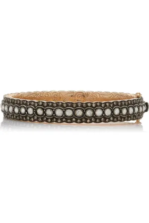 Amrapali One-of-a-Kind Jaipur 14K Yellow Diamond Bangle