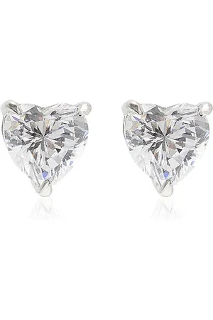 Anabela Chan Midi 18K Gold Diamond Heart Earrings