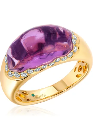 Graziela 18K Gold Amethyst; Diamond Bahia Ring