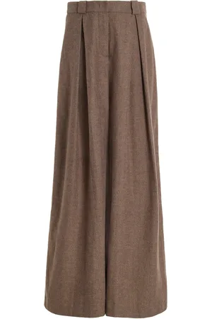 THE GARMENT Alpine Pleated Cotton Wide-Leg Pants