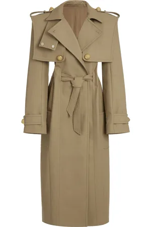 Balmain Tailored Cotton Trench Coat
