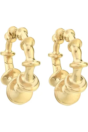VRAM 18K Yellow Chrona Mini Hoop Earrings