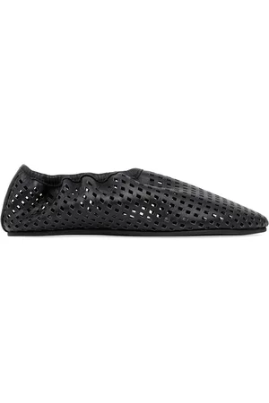 St Agni Perforated Leather Ballet Flats