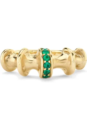 VRAM 18K Yellow Chrona I Emerald Ring