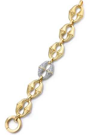 VRAM 18k Gold Chrona Diamond Link Bracelet