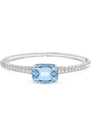 Harakh Raindrop Monaco Azure 18K White Aquamarine Bangle