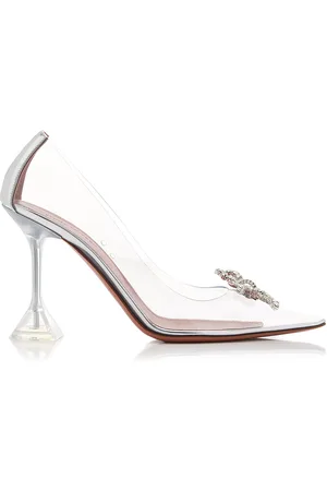 Amina Muaddi Rosie Crystal-Embellished PVC Pumps