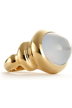 Sauer 18k Yellow Constantin Ring with Chalcedony