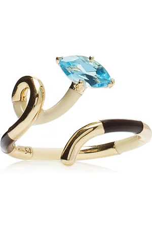 BEA BONGIASCA 9K Gold; Crystal; And Enamel Ring