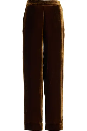 ASCENO The London Velvet PJ Bottoms