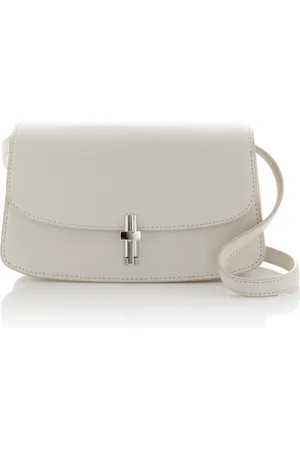 The Row Sofia E/W Leather Crossbody Bag
